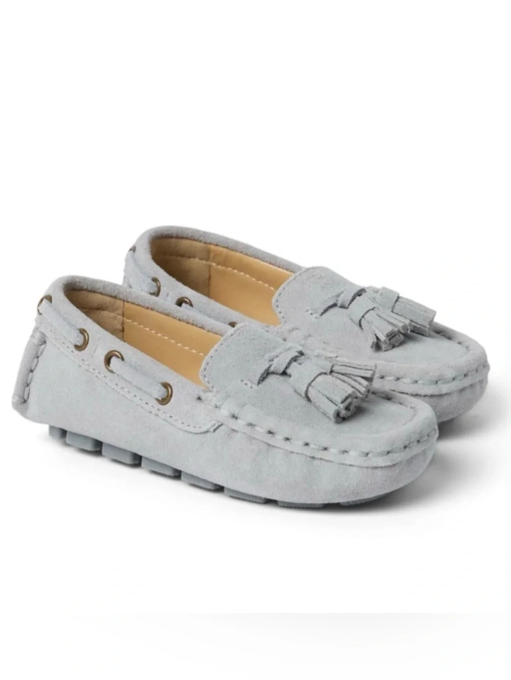 Janie and Jack Suede Tassel Driving Shoe